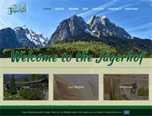 Tablet Screenshot of jaegerhof-grainau.com